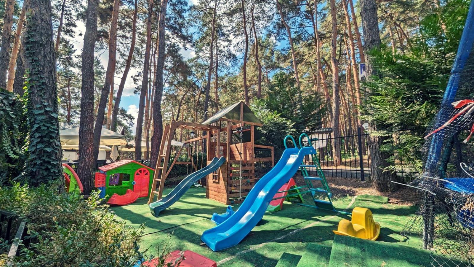Complex Parc Pini Moinesti Hotel Bagian luar foto